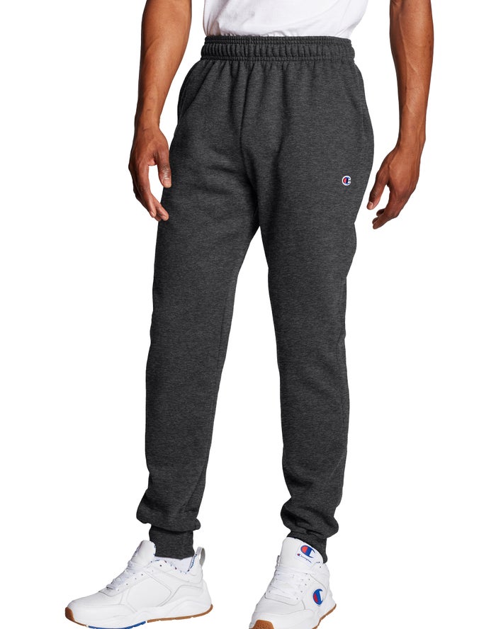 Champion Powerblend Fleece Joggingbroek Heren - DonkerGrijs - Belgie 3619PMOAB